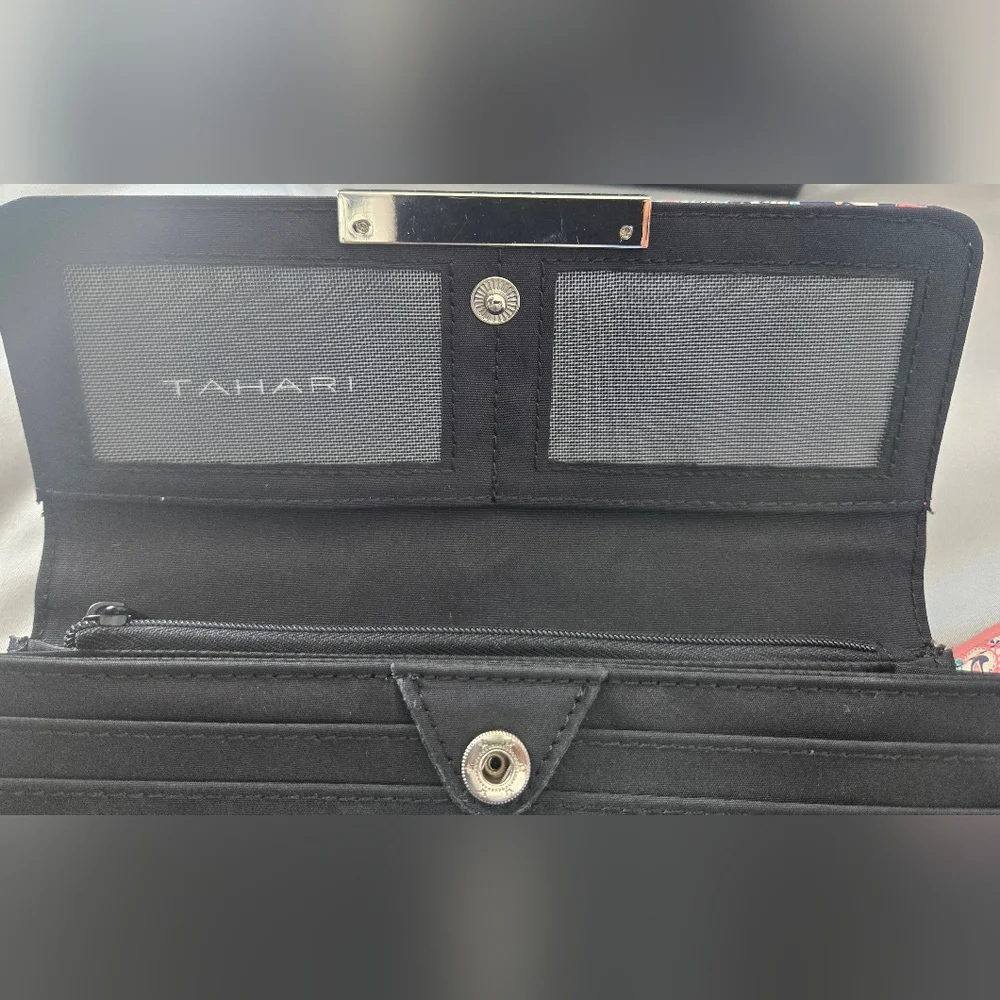 Tahari Paisley Patterned Wallet/Clutch - Picture 6 of 8